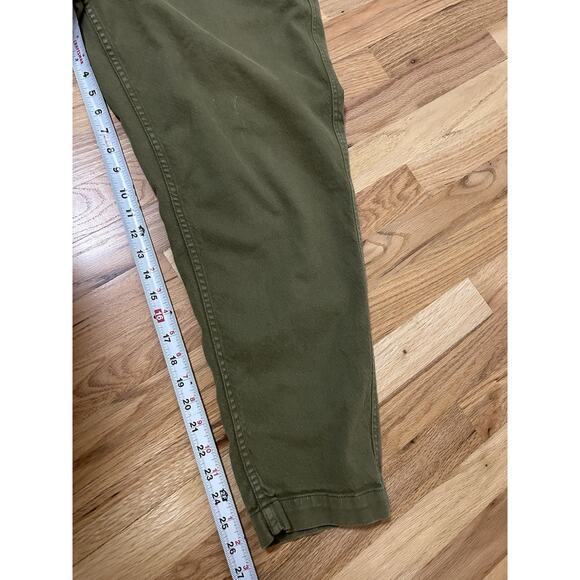 YMC Alva Skate Faded Green Trousers Size Small Loose Pants Cotton Twill - Picture 9 of 11